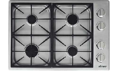 Dacor  - 30 inch wide Gas Cooktop in Stainless - HDCT304GS/LP