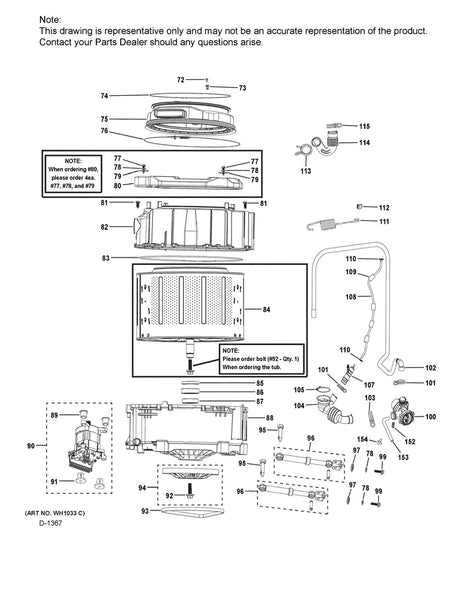 WG04F10688 Washer Drive Belt - XPart Supply