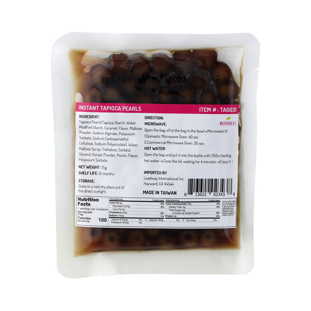 Instant Tapioca Pearls (Pack of 75g x 120 Bags)