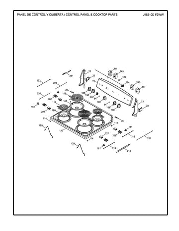 Range Cooktop Surface Element Wire Harness Kit