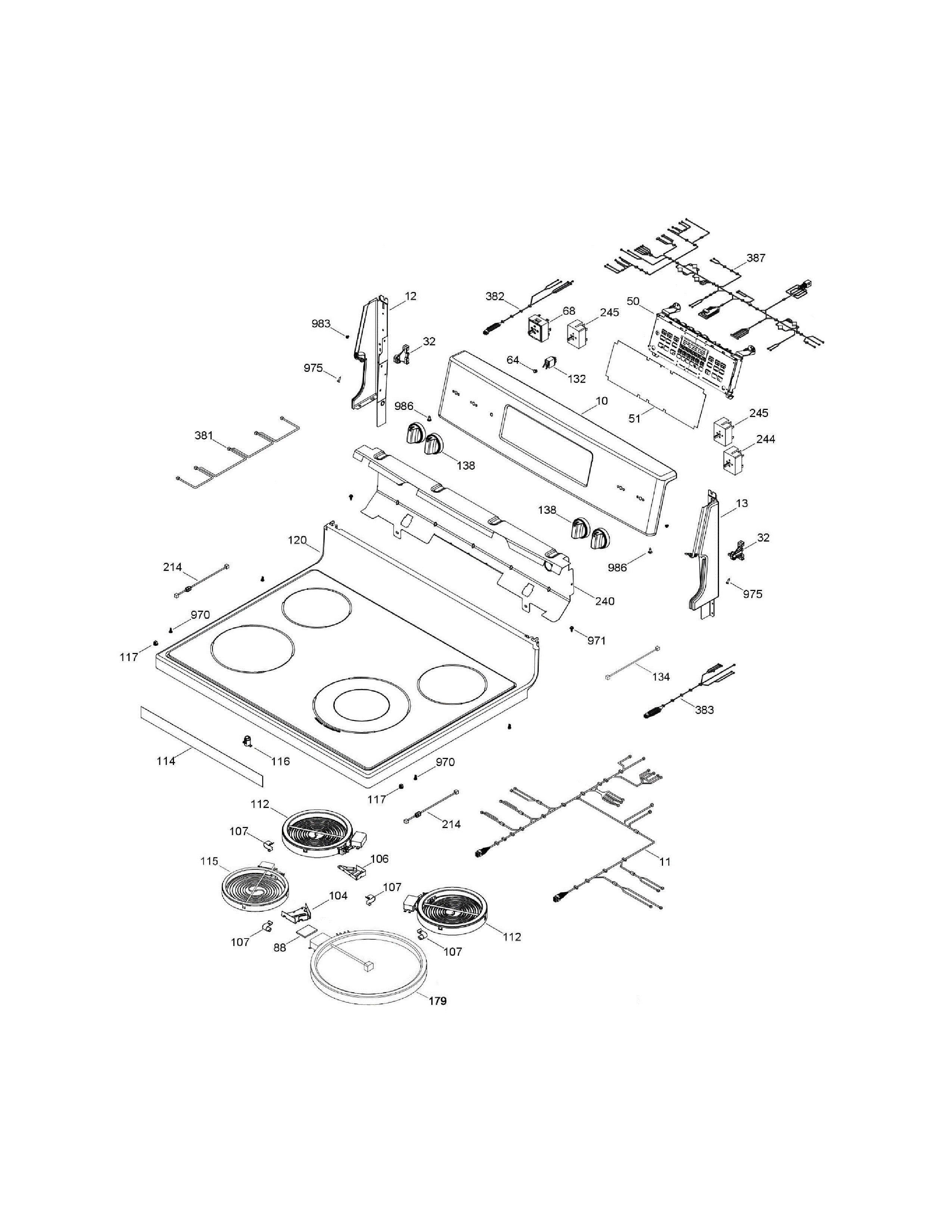 GE Range Haliant Surface Element WS01F07200 (Replaces 223C7378P001)