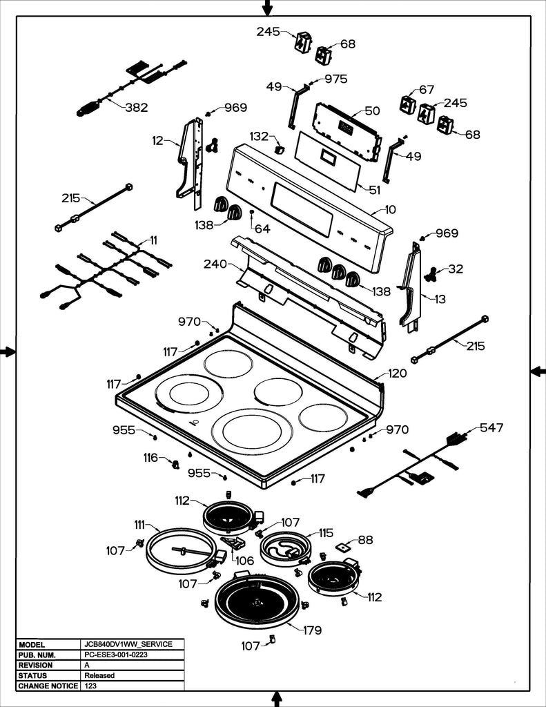 WS01F11121 Oven Range Control RC19 Gas Asm, Replaces 301D1494G020