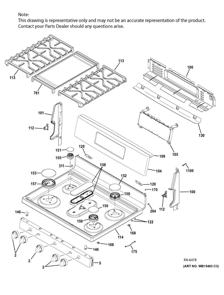 WS01F07895 Oven Overlay and Control Assembly - XPart Supply Ltd.