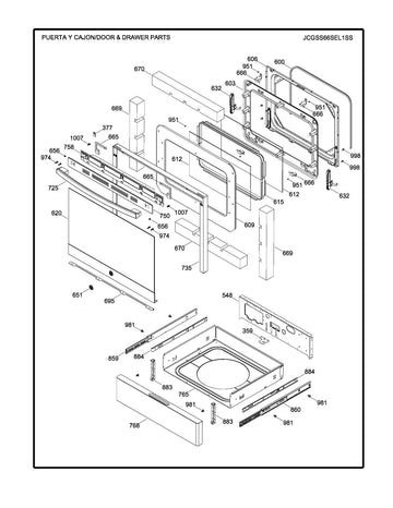 Oven Glass Door