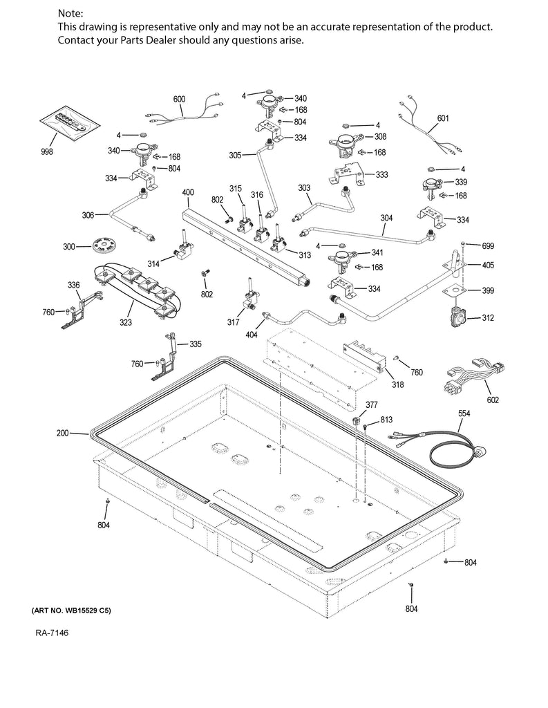 WG02F12332 Gas Cooktop Gas Valve - XPart Supply