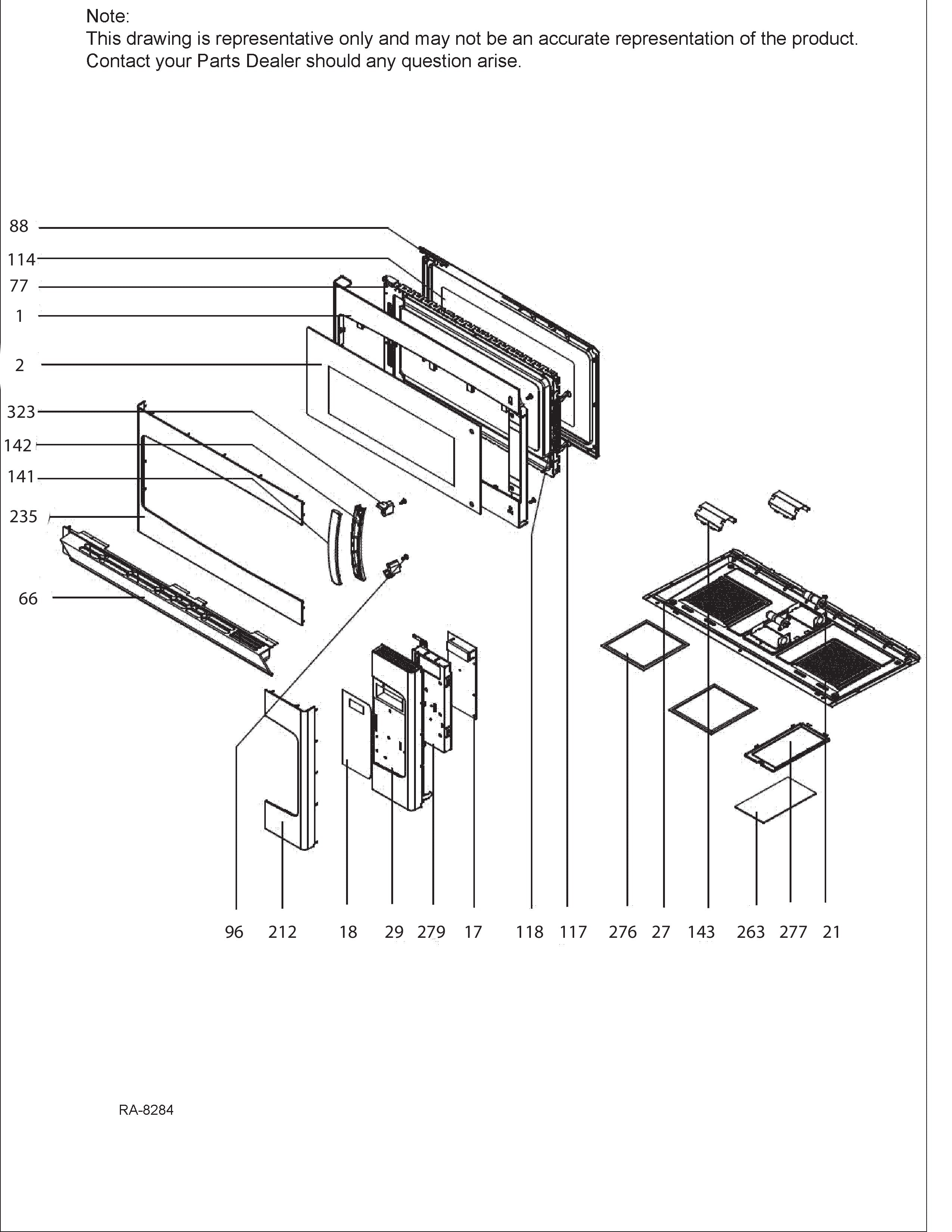 WG01L01583 Microwave Door Hook