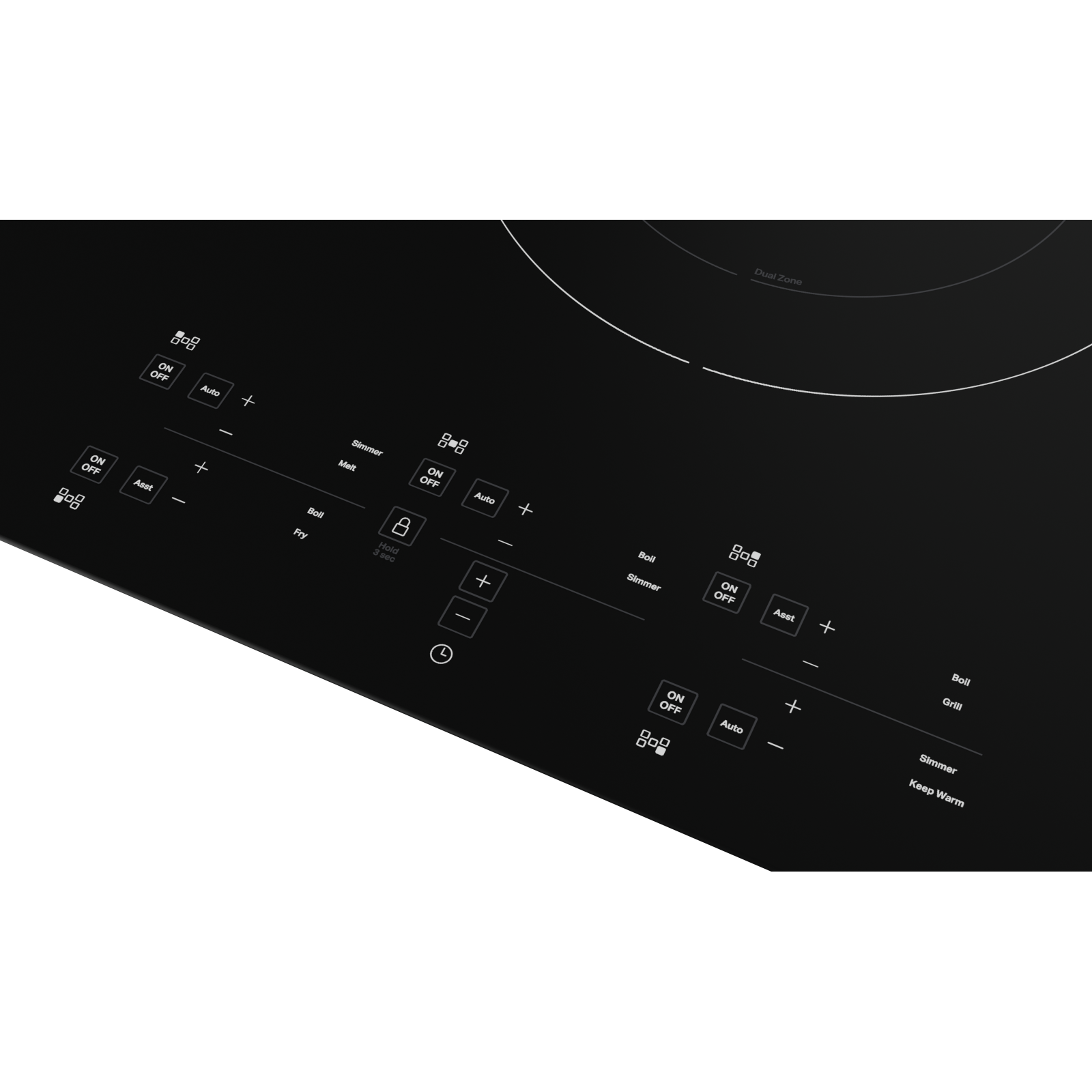 KitchenAid - 35.5625 inch wide Induction Cooktop in Black - KCIG556JBL