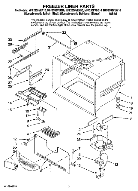 W11489993 Refrigerator Rail - XPart Supply