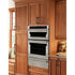 KitchenAid - 6.4 cu. ft Combination Wall Oven in Stainless Steel - KOCE500ESS