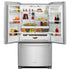 KitchenAid - 35.75 Inch 20 cu. ft French Door Refrigerator in Stainless - KRFC300ESS