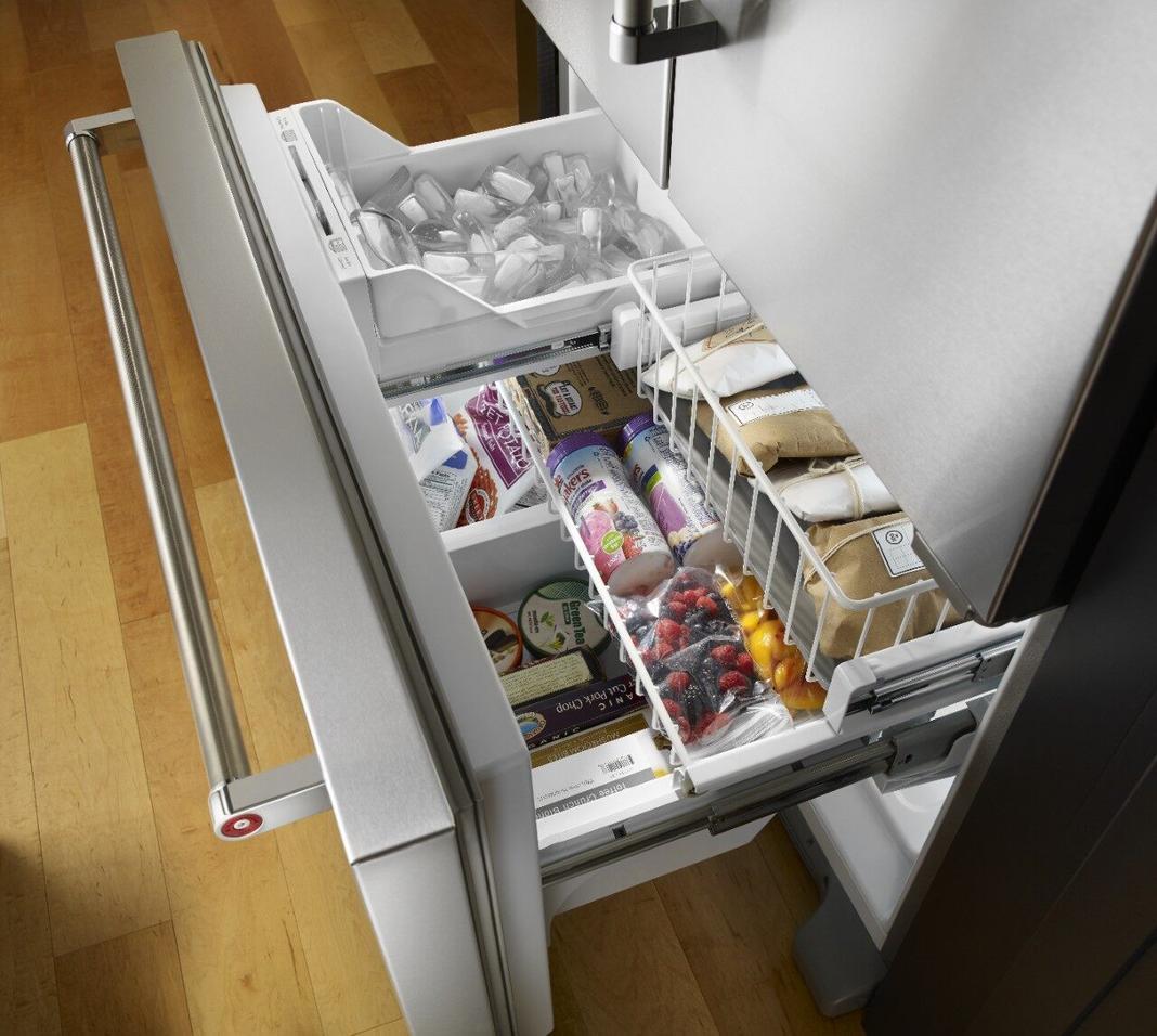 KitchenAid - 35.75 Inch 21.94 cu. ft French Door Refrigerator in Stainless - KRFC302ESS