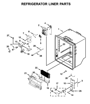 Heater, water filter housing