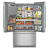 KitchenAid - 35.94 Inch 27 cu. ft French Door Refrigerator in Stainless - KRFF577KPS