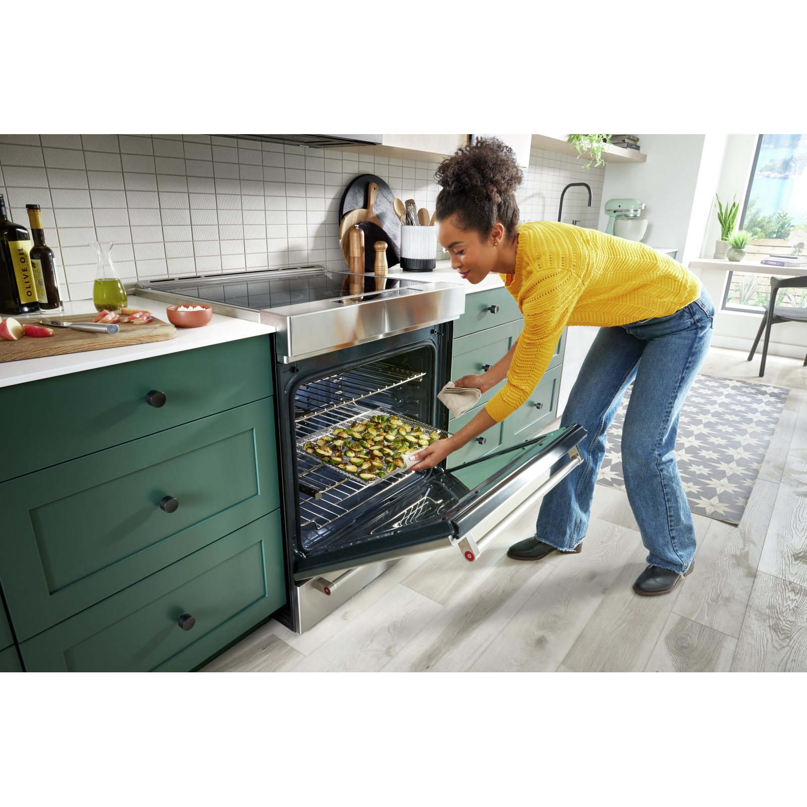 KitchenAid - 6.4 cu. ft  Induction Range in Stainless - KSIS730PSS