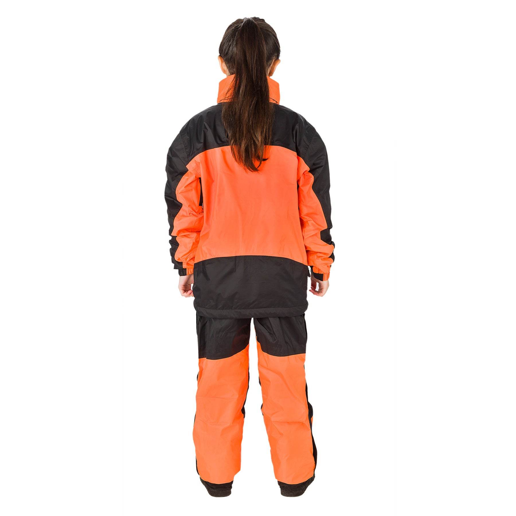 Kids Gorak Shep Unisex Outershell Jacket – Orange / Black