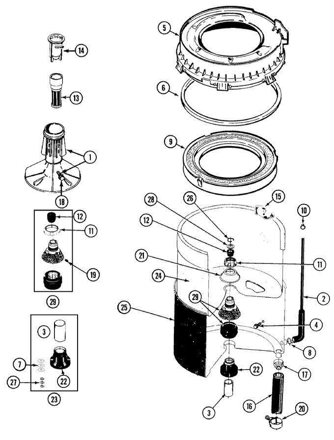 6-2095720 Washer Mounting Stem & Tub Seal Kit - XPart Supply