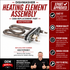LG Dishwasher Heating Element Assembly AEG72950001 — Fixes No Heat / Dishes Not Drying