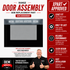 LG Range Door Assembly ADC30000601 — Fixes Broken, Cracked or Damaged Oven Door