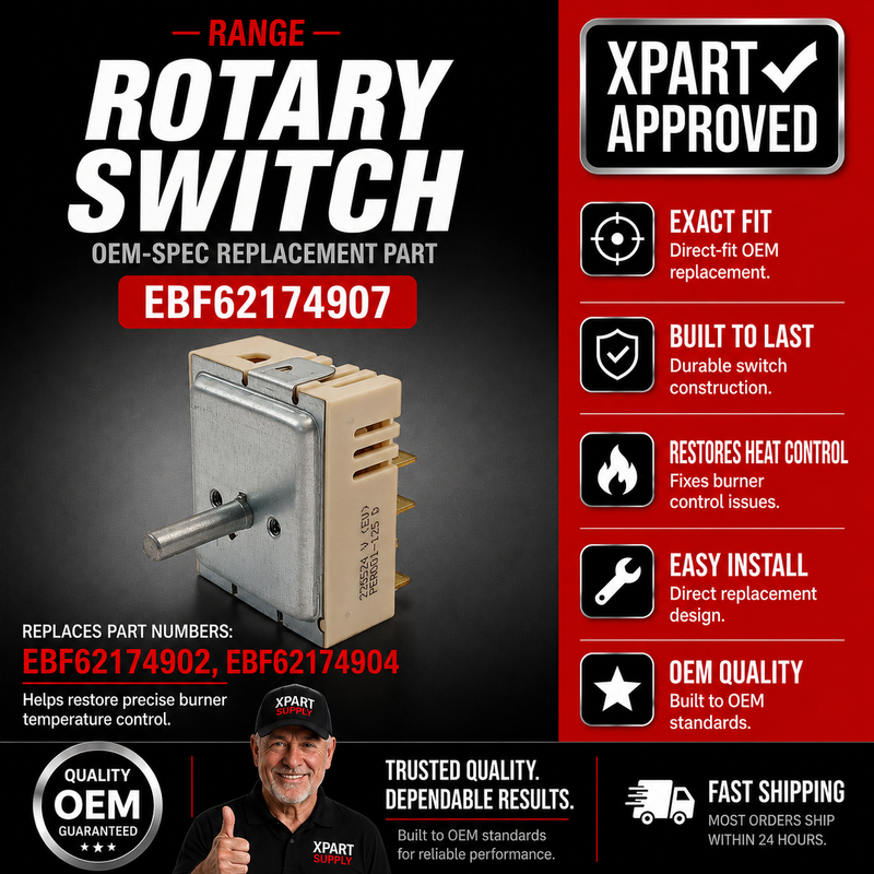 LG Range Rotary Switch EBF62174907 – OEM Replacement (Replaces EBF62174902, EBF62174904)