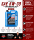 LIQUI MOLY Motor Oil 2039 — 5W30 5L Low-SAPS Synthetic, DPF-Safe Long-Life Engine Protection