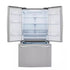 LG - 35.75 Inch 23 cu. ft French Door Refrigerator in Stainless - LRFCC23D6S
