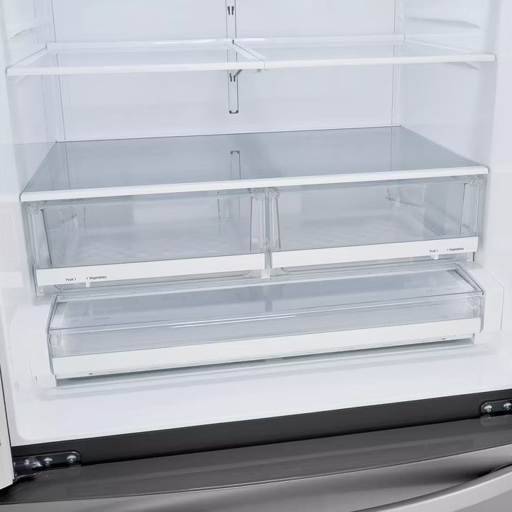 LG - 35.75 Inch 23 cu. ft French Door Refrigerator in Stainless - LRFCC23D6S