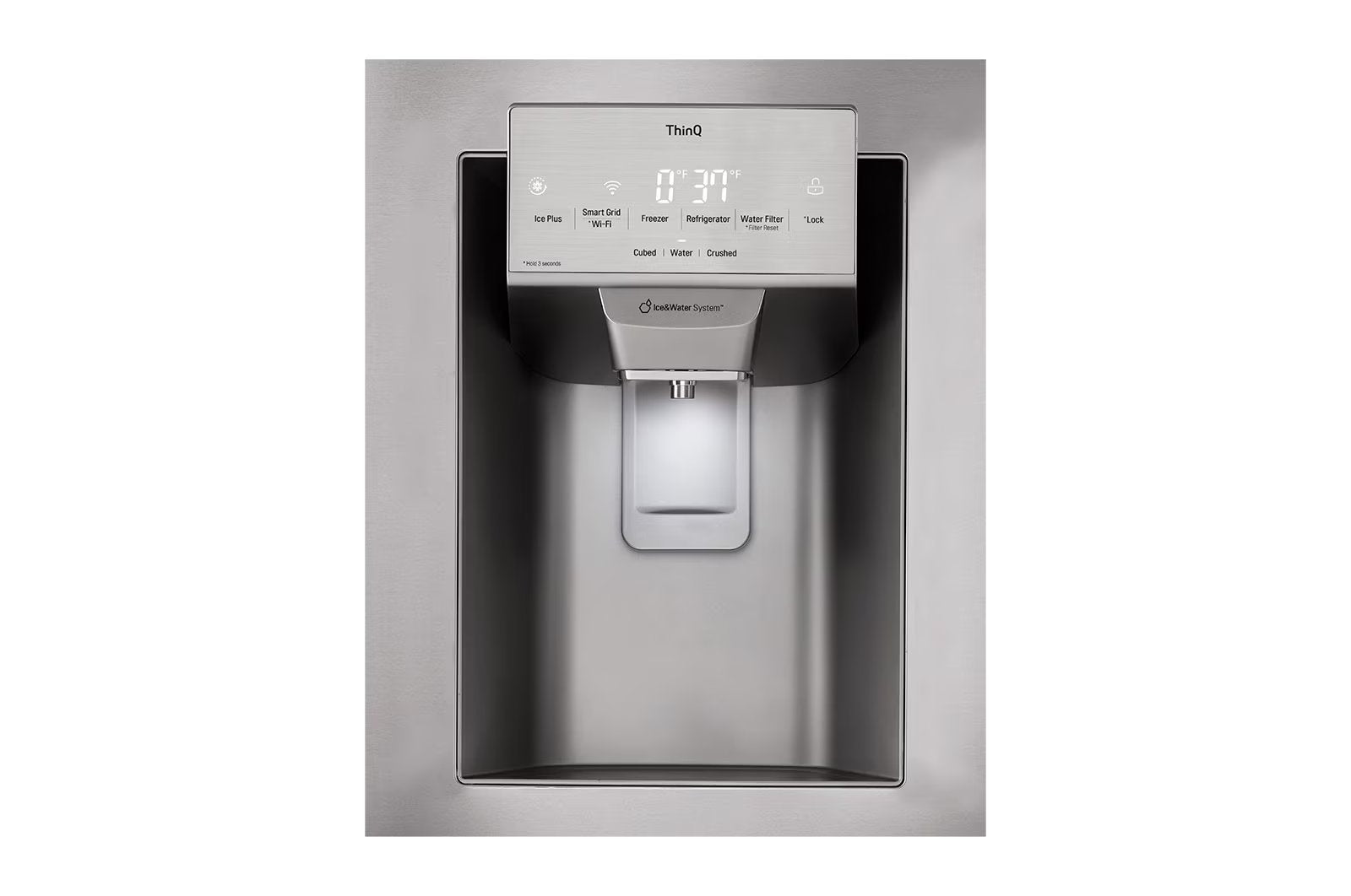 LG - 35.75 Inch 27.7 cu. ft French Door Refrigerator in Stainless - LRFS28XBS