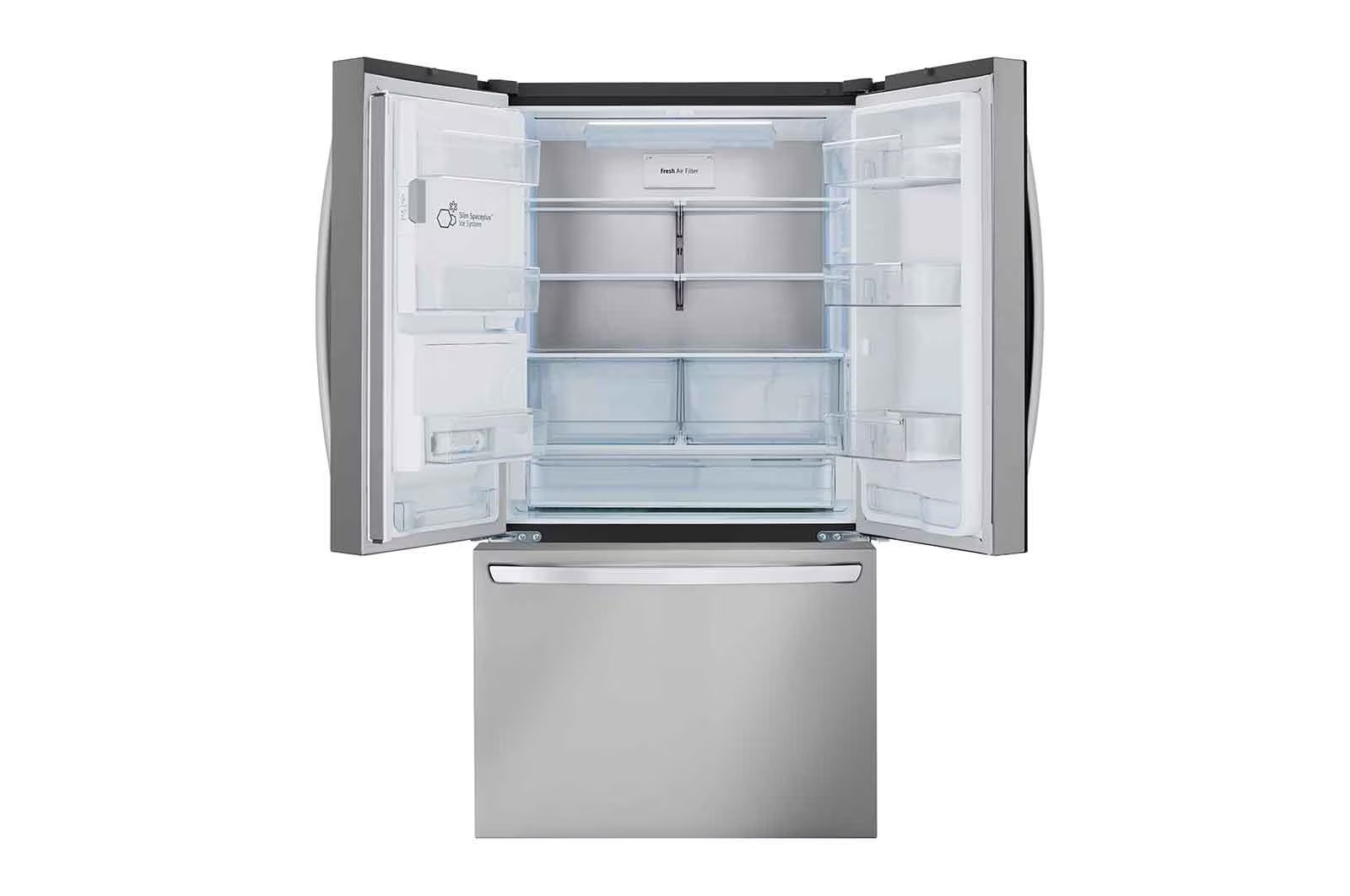 LG - 35.75 Inch 25.5 cu. ft French Door Refrigerator in Stainless - LRFXC2606S