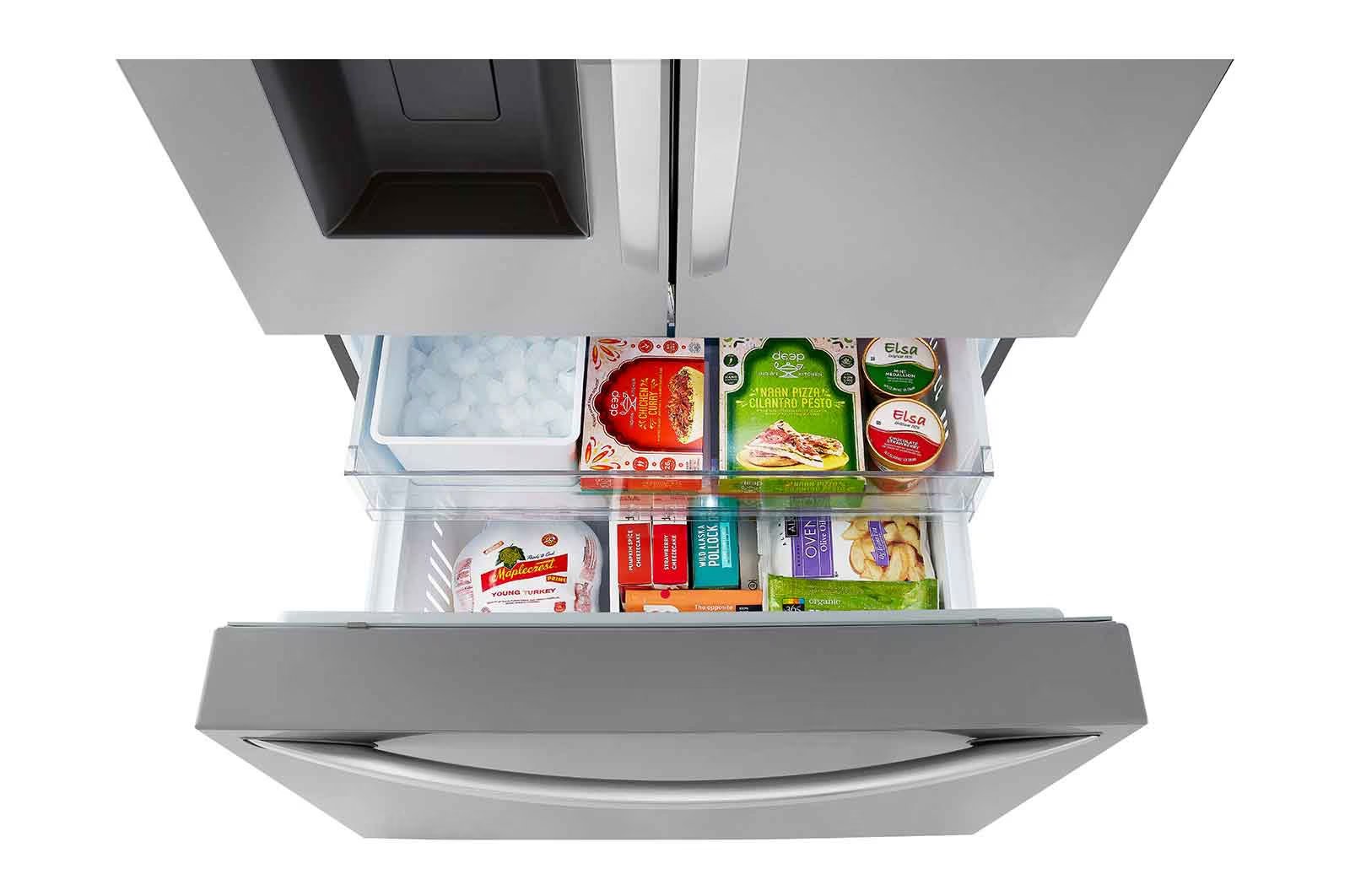 LG - 35.75 Inch 25.5 cu. ft French Door Refrigerator in Stainless - LRFXC2606S