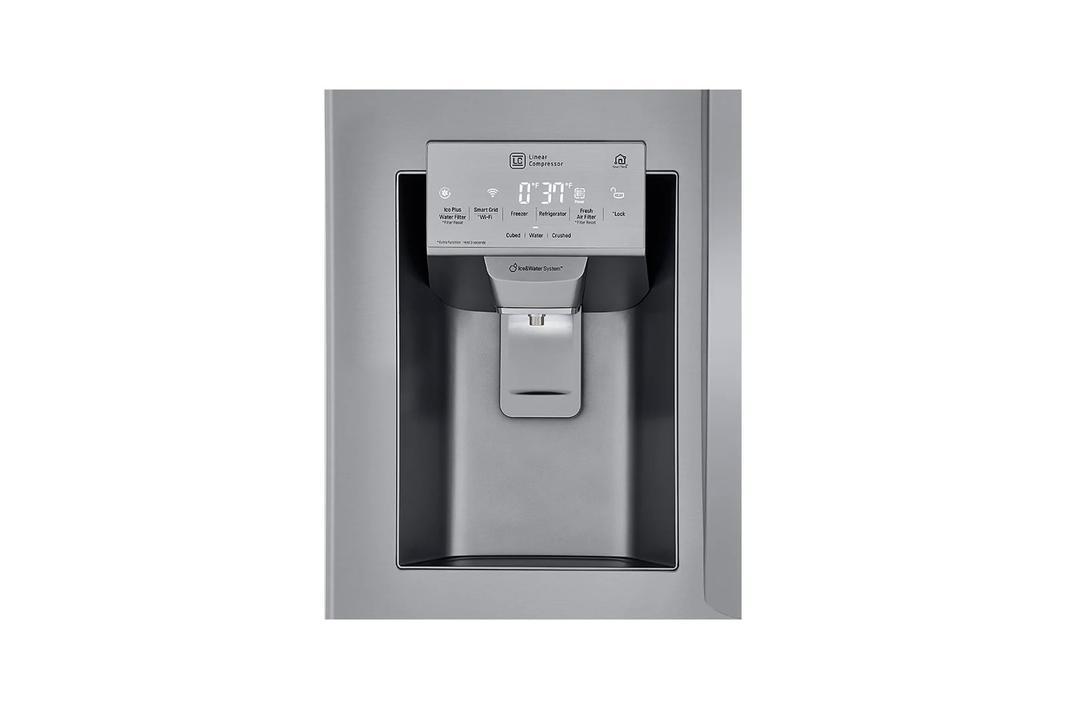 LG - 32.8 Inch 24.5 cu. ft French Door Refrigerator in Stainless - LRFXS2503S