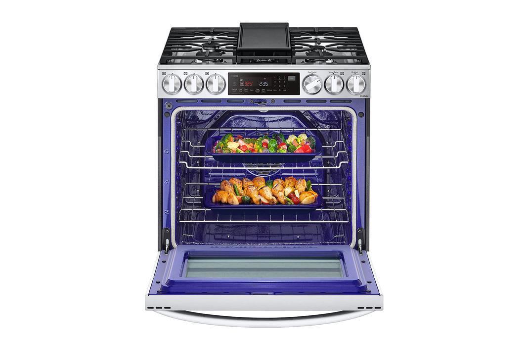 LG - 6.3 cu. ft  Gas Range in Stainless - LSGL6335F