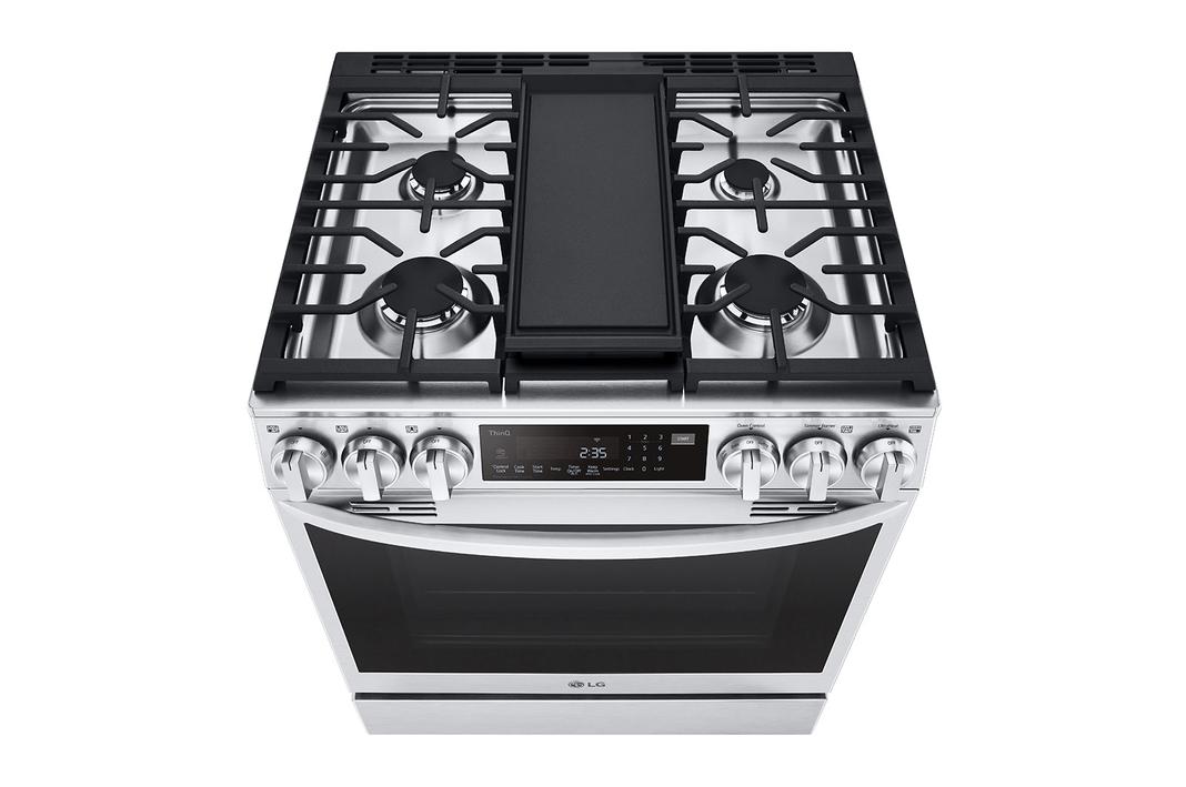 LG - 6.3 cu. ft  Gas Range in Stainless - LSGL6335F