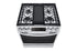 LG - 6.3 cu. ft  Gas Range in Stainless - LSGL6335F