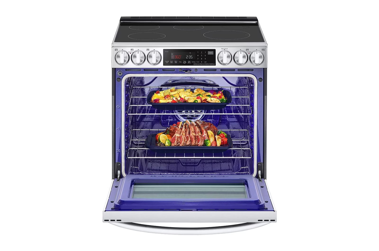 LG - 6.3 cu. ft  Induction Range in Stainless - LSIL6336F