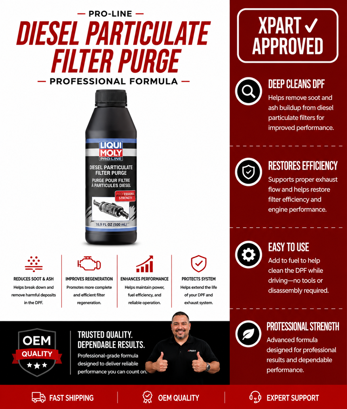 Liqui-Moly DPF Purge 20112 — Cleans Diesel Particulate Filter Without Removal