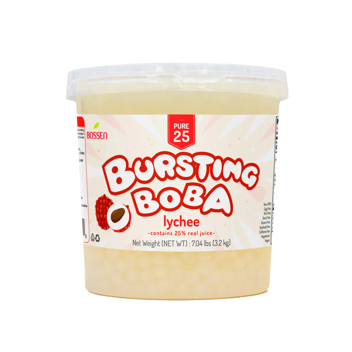 Lychee Bursting Boba Pure25 - Popping Boba - Bossen - Canada