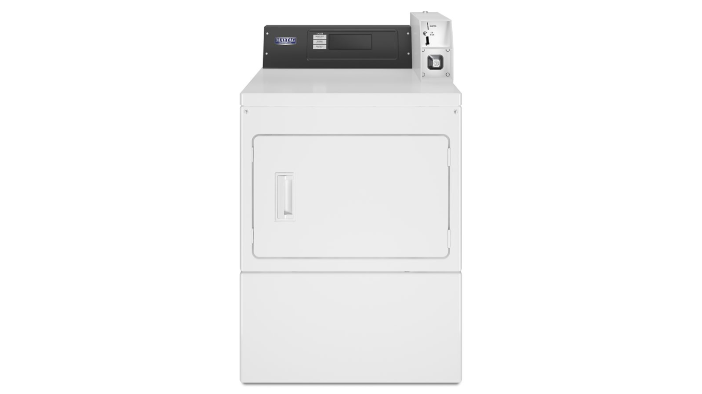 Maytag - 7.4 cu. Ft  Electric Commercial Dryer in White - MDE20CSAZW