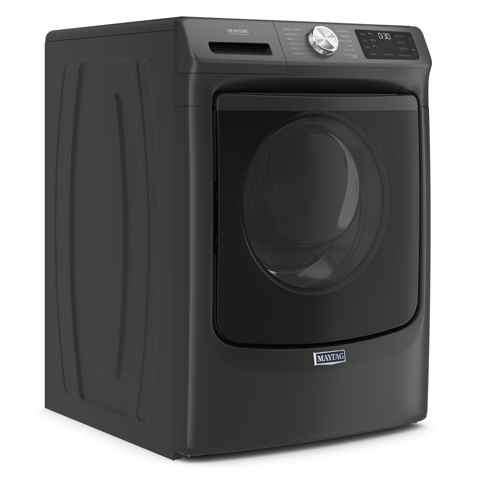 Maytag - 5.5 cu. Ft  Front Load Washer in Black - MHW6630MBK