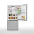 Midea - 29.5 Inch 18.7 cu. ft Bottom Mount Refrigerator in Stainless - MRB19B7AST