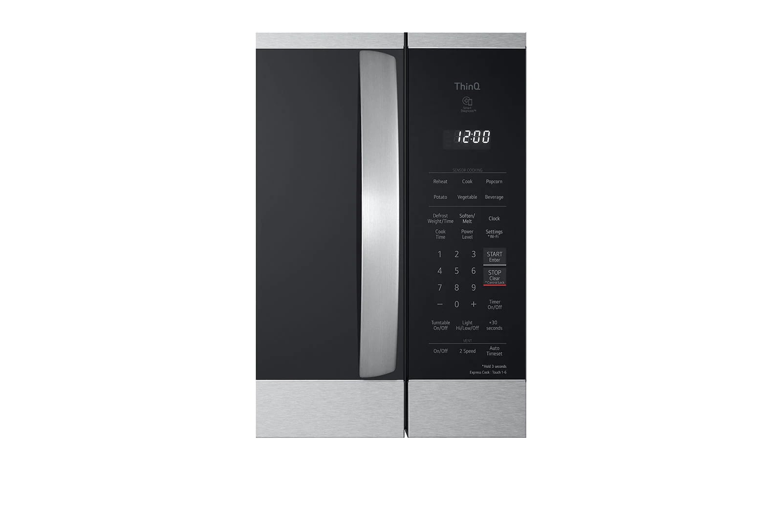 LG - 1.8 cu. Ft  Over the range Microwave in Stainless - MVEM1825F
