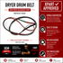 Maytag Dryer Drum Belt WPW10112954 — Fix No-Tumble & Squealing Drum