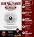 Maytag Dryer Idler Pulley WP6-3700340 — Fixes Squealing & Drum Not Turning