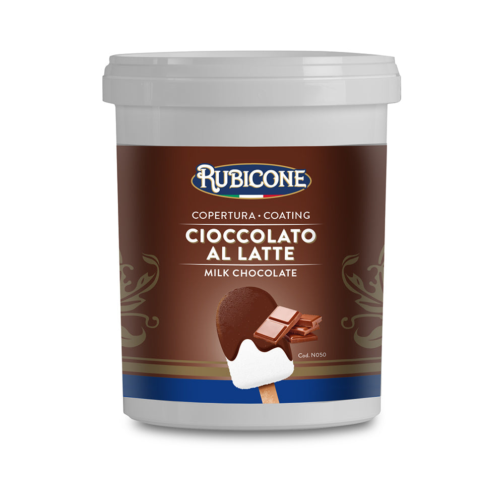 Milk Chocolate Cone Dip Coating - 1.5 KG Bucket - Rubicone Canada