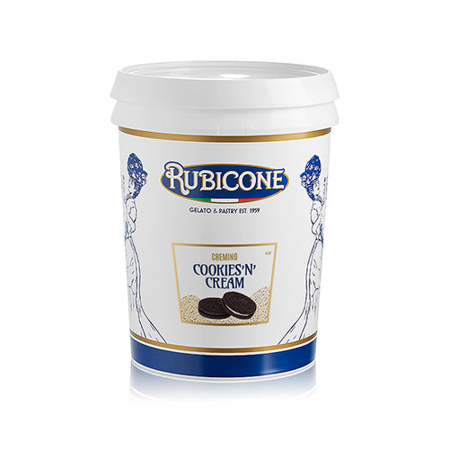 Cookies N Cream Spreadable Filling Cream - Cremino Cookies N Cream - 5 KG Bucket - Rubicone Canada