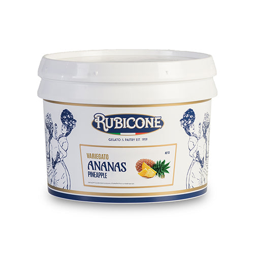 Pineapple Sundae Dessert Topping - 3 KG Bucket - Pineapple Variegate - Rubicone Canada