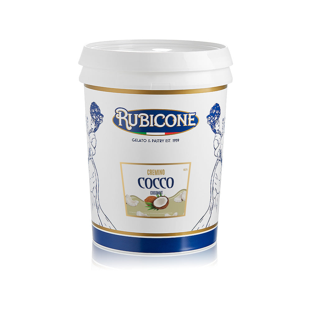 Coconut Spreadable Filling Cream - Cremino Coconut - 5 KG Bucket - Rubicone Canada