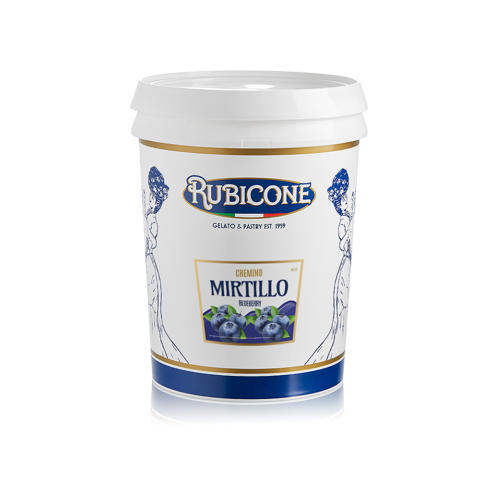 Blueberry Spreadable Filling Cream - Cremino Blueberry - 5 KG Bucket - Rubicone Canada