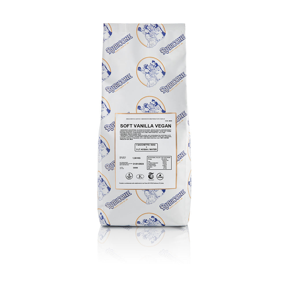 VeganBliss Vanilla - Vegan Premium Soft Serve Mix - Case of 8 x 1.5 KG bags - Rubicone Canada
