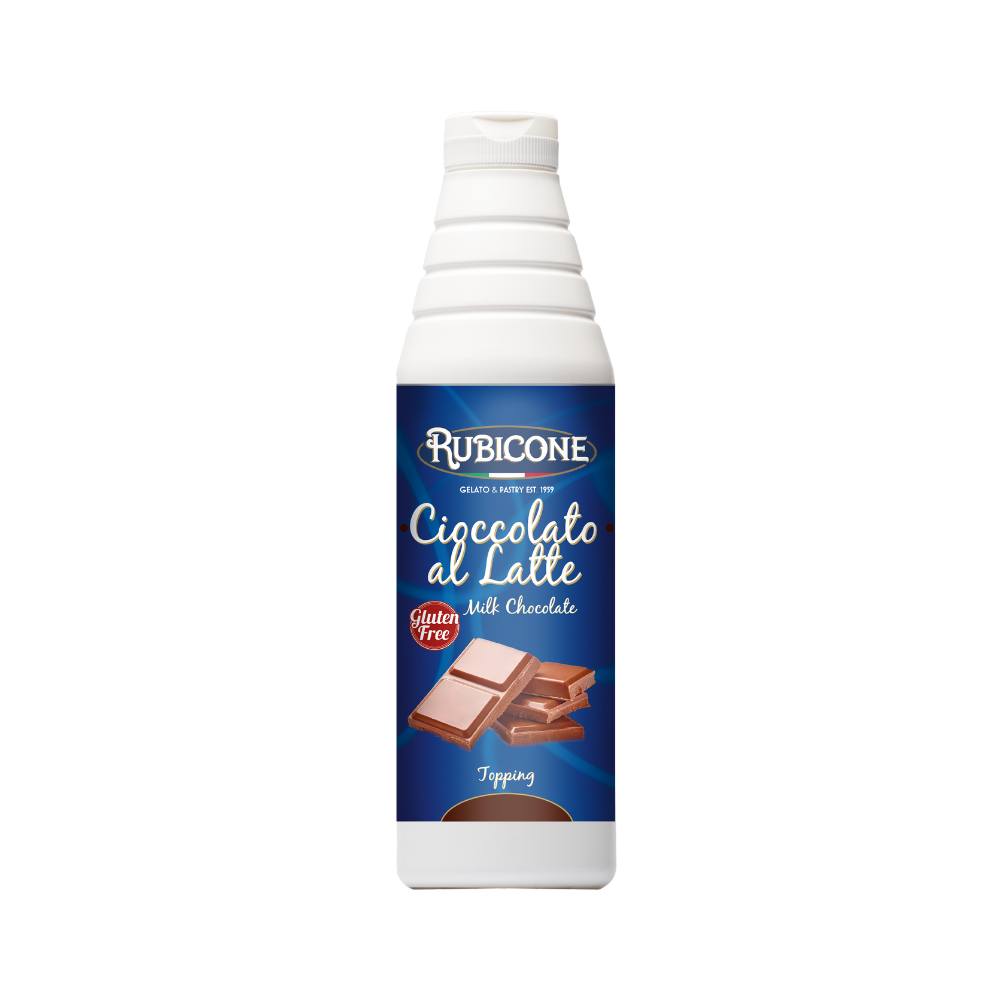 Milk Chocolate Topping - 1 KG Squeeze Bottle - Rubicone Canada