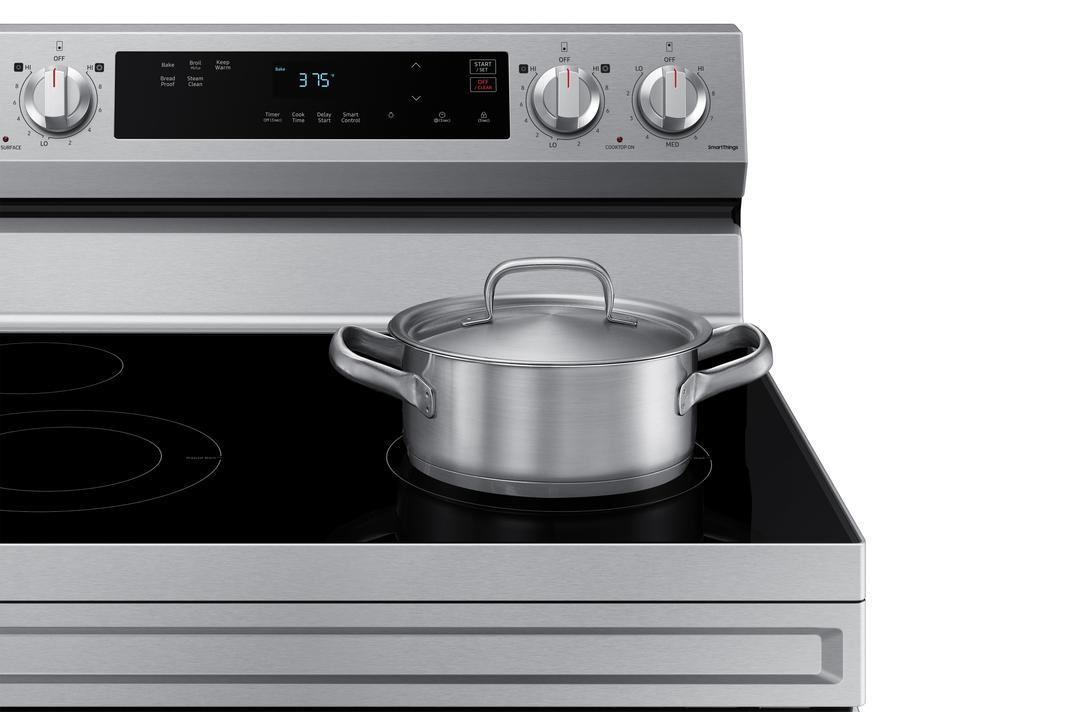 Samsung - 6.3 cu. ft  Electric Range in Stainless - NE63A6111SS